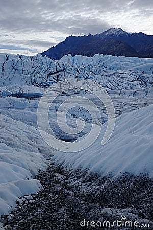 Matanuska Glacier Alaska Stock Photo