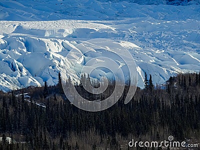 Matanuska glacier on a sunny day - Alaska Stock Photo