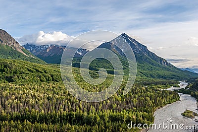 Matanuska river, Alaska Stock Photo