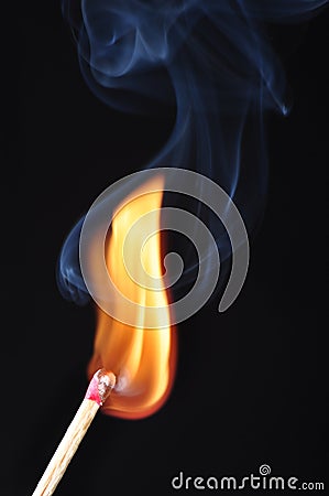 Match and Fire Stock Photo