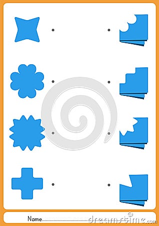 Match the missing paper Vector Illustration