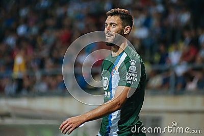 Match of the UEFA Europa League match between RCD Espanyol and Zorya at the Slavutich Arena Editorial Stock Photo