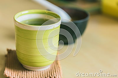 Matcha Japanese healthy drink Stock Photo