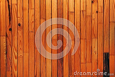 Matched natural color pine plank with knots Stock Photo