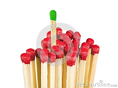 Matches - leadership concept Stock Photo