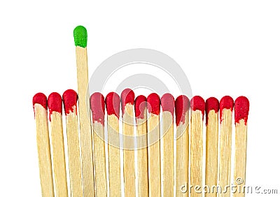 Matches - leadership concept Stock Photo
