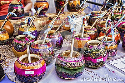 Mate gourd for sale Editorial Stock Photo