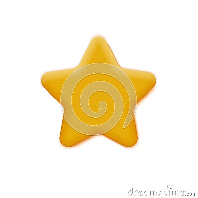 Mate Yellow Star Vector Illustration