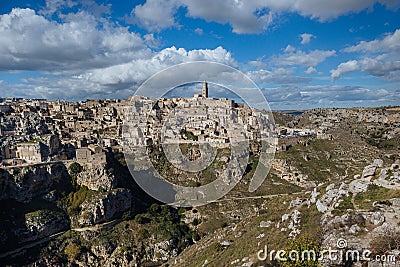 The old town of matera in italy unesco site Stock Photo