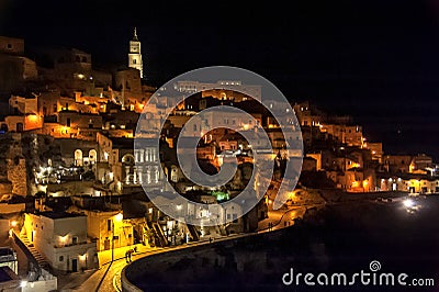 The old town of Matera in southern Italy Stock Photo