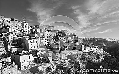 Matera, Sasso Barisano Stock Photo