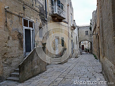 Matera - Via Riscatto Editorial Stock Photo