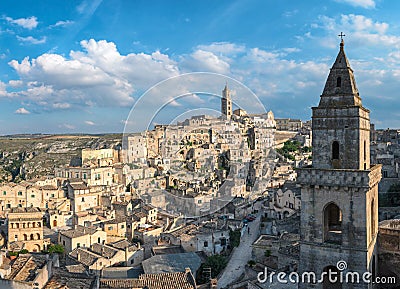 Matera (Basilicata Italy) Sasso Barisano Stock Photo