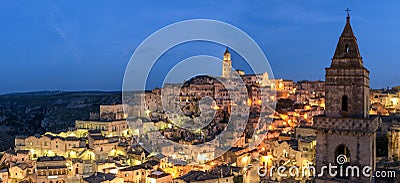 Matera (Basilicata Italy) Sasso Barisano Stock Photo