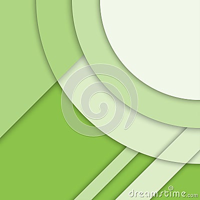 Material design background. Modern green vector background, trendy geometrical template. Abstract vector illustration Vector Illustration