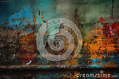 Material Displaced Texture Abstract Background With Generative AI Stock Photo