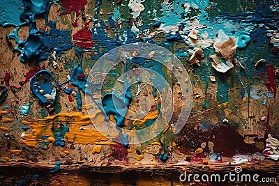 Material Displaced Texture Abstract Background With Generative AI Stock Photo