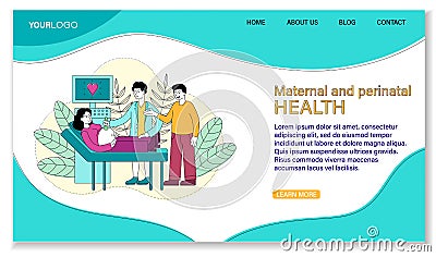 Maternal and Prenatal Health concept Vector Illustration