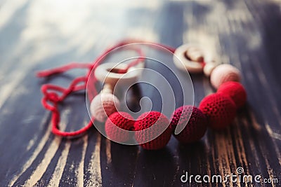 Maternity beads, sling beads Stock Photo