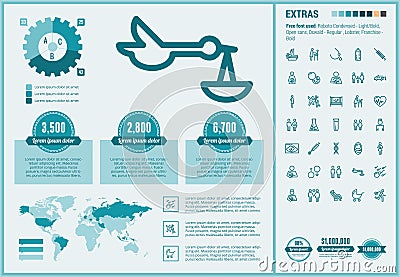 Maternity flat design Infographic Template Vector Illustration