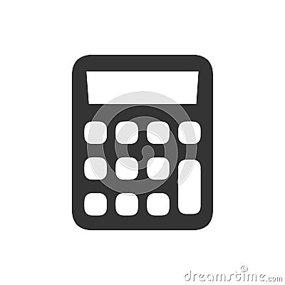 Math Calculator Icon Vector Illustration