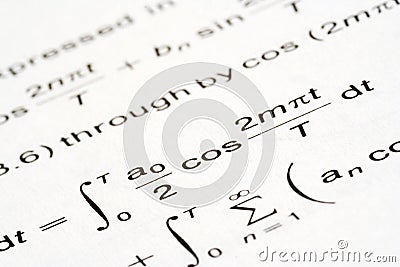 Math equation Stock Photo