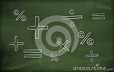 Math symbols Stock Photo