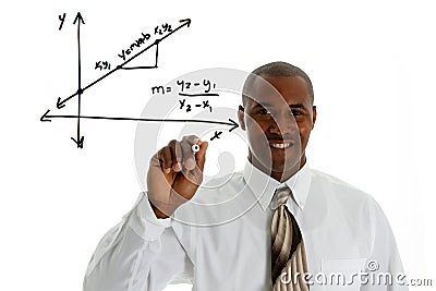 Math Teacher Stock Photo