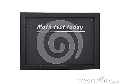 Math test today Stock Photo
