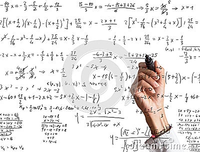 Mathematical calculation Stock Photo
