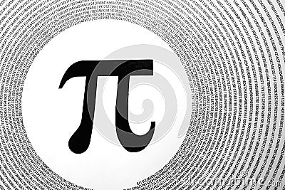 The mathematical constant Pi Stock Photo