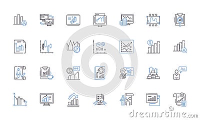 Mathematical Models line icons collection. Equations, Variables, Functions, Systems, Optimization, Approximation Vector Illustration