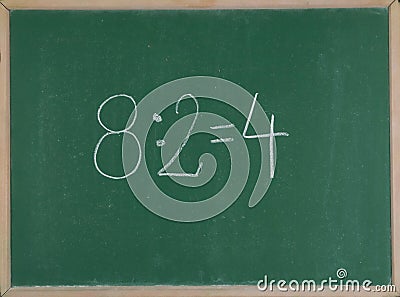 Mathematical operation division Stock Photo