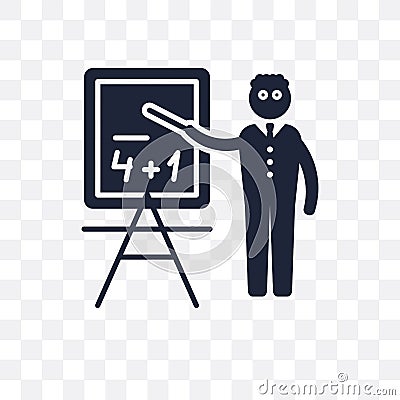 Mathematician transparent icon. Mathematician symbol design from Vector Illustration