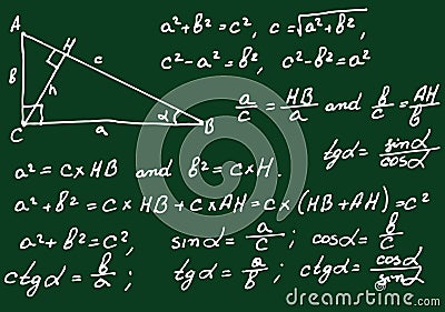 Mathematics background Vector Illustration