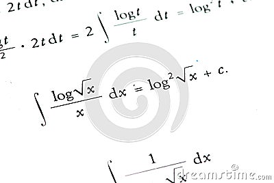 Mathematics background Stock Photo