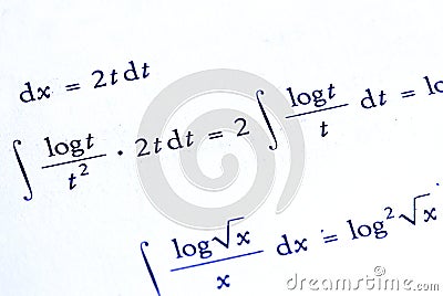 Mathematics background Stock Photo