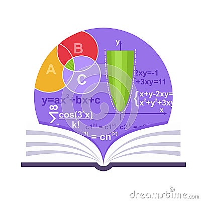 Mathematics Emblem Vector Illustration