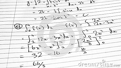 Mathematics formula Stock Photo