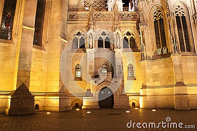 Mathias church detail, Budapest, Hungary Stock Photo