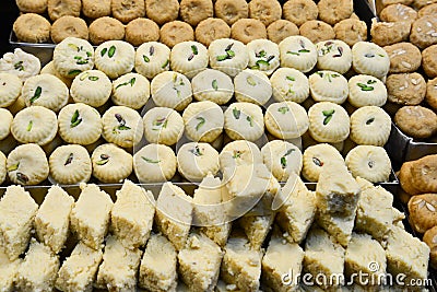 Indian Sweet - Mathura Peda Stock Photo