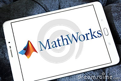 MathWorks company logo Editorial Stock Photo