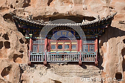Mati Temple detail Zhangye, Gansu, China Stock Photo
