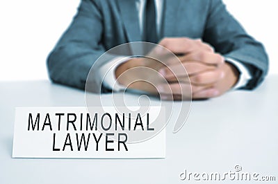 Matrimonial lawyer Stock Photo