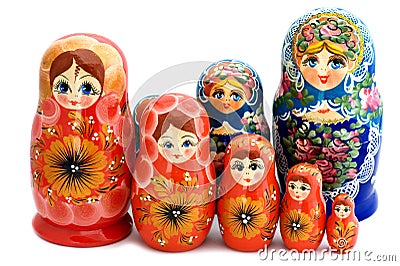 Matrioshka macro Stock Photo