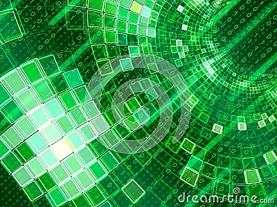 Matrix background witn digits - abstract digitally generated ima Stock Photo