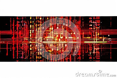 matrix code abstract art abstract art pieces encoded in matrix c Stock Photo