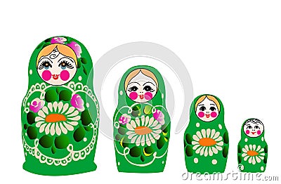 Matryoshka doll in Stock Photo