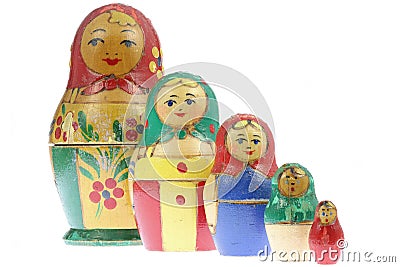 Matryoshka dolls Stock Photo