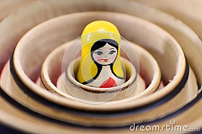 Matryoshka Russian Nesting Dolls Stock Photo